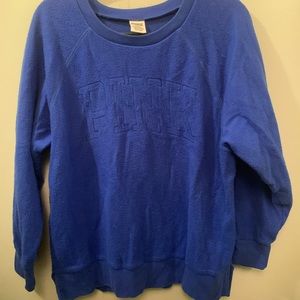 Medium pink brand terry sweatshirt